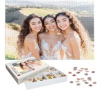 Puzzle Personnalisé Photo 1000/1500/3000/5000 Pièces, Personnalisez Votre Propre Puzzle, Puzzles Personnalisable Photo Texte Cadeau Unique pour Anniversaire Noël Mariage Famille Enfant Amis h-3960