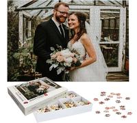 Puzzle Personnalisé Photo 1000/1500/3000/5000 Pièces, Personnalisez Votre Propre Puzzle, Puzzles Personnalisable Photo Texte Cadeau Unique pour Anniversaire Noël Mariage Famille Enfant Amis h-368