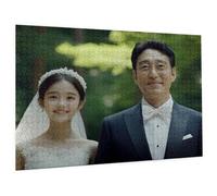 Puzzle Personnalisé Photo 1000/1500/3000/5000 Pièces, Personnalisez Votre Propre Puzzle, Puzzles Personnalisable Photo Texte Cadeau Unique pour Anniversaire Noël Mariage Famille Enfant Amis C-1783