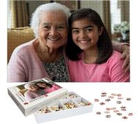 Puzzle Personnalisé Photo 1000/1500/3000/5000 Pièces, Puzzle Personnalisable avec Votre Propre Photo et Text pour Adults Enfants, Cadeau pour Vacances Anniversaire Mariage (Horizontal/Vertical) h-476