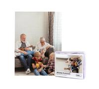Puzzle Personnalisé Photo /300/500/1000 Pièces Personnalisez Votre Puzzle en Bois, Puzzle Personnalisable avec Votre Propre Image - Idée Cadeau pour Adultes, Enfants (Type Vertical, 500 pièces)