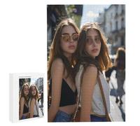 Puzzle Personnalisé Photo - 35/70/120/200/300/500/1000/1500/2000/3000/4000/5000/6000 Pièces, Puzzle en Bois sur Mesure pour Adultes, Personnalisez Votre Puzzles, Cadeaux pour Couple, Famille, Amis