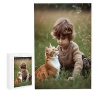 Puzzle Personnalisé Photo - 35/70/120/200/300/500/1000/1500/2000/3000/4000/5000/6000 Pièces, Puzzle en Bois sur Mesure pour Adultes, Personnalisez Votre Puzzles, Cadeaux pour Couple, Famille, Amis