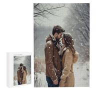Puzzle Personnalisé Photo - 35/70/120/200/300/500/1000/1500/2000/3000/4000/5000/6000 Pièces, Puzzle en Bois sur Mesure pour Adultes, Personnalisez Votre Puzzles, Cadeaux pour Couple, Famille, Amis