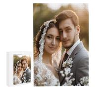 Puzzle Personnalisé Photo - 35/70/120/200/300/500/1000/1500/2000/3000/4000/5000/6000 Pièces, Puzzle en Bois sur Mesure pour Adultes, Personnalisez Votre Puzzles, Cadeaux pour Couple, Famille, Amis