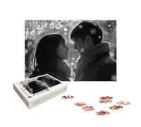 Puzzle Personnalisé Photo, Puzzle Personnalisé 1000 Pièces Adultes en Bois, Personnalisable avec Votre Propre Image, avec Coffret Cadeau, Cadeaux pour Couple Famille Amis, Décoration Chambre, X-435
