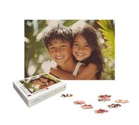 Puzzle Personnalisé Photo, Puzzle Personnalisé 2000 Pièces Adultes en Bois, Personnalisable avec Votre Propre Image, avec Coffret Cadeau, Cadeaux pour Couple Famille Amis, Décoration Chambre, X-325