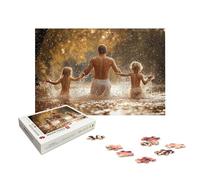Puzzle Personnalisé Photo, Puzzle Personnalisé 3000 Pièces Adultes en Bois, Personnalisable avec Votre Propre Image, avec Coffret Cadeau, Cadeaux pour Couple Famille Amis, Décoration Chambre, X-704