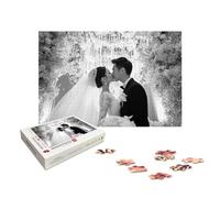 Puzzle Personnalisé Photo, Puzzle Personnalisé 5000 Pièces Adultes en Bois, Personnalisable avec Votre Propre Image, avec Coffret Cadeau, Cadeaux pour Couple Famille Amis, Décoration Chambre, X-650