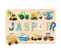 Puzzle Personnalisé Prenom, Puzzle Bebe Prenom Personnalisé Bois Enfant, Cadeau Personnalisable 1 an Bois Animaux Alphabet Enfant