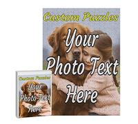 Puzzle personnalisé Puzzle personnalisé avec Photos personnalisées 200/300/500/1000 pièces, Puzzle en Bois personnalisé pour Adultes et Enfants, Puzzle Familial, Puzzle pour Animaux de Compagnie