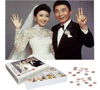 Puzzle Personnalisé Puzzle Personnalisé Photo avec Photo Texte, Jigsaw sur Mesure pour la Famille, Jigsaw sur Mesure pour la Famille, Cadeau Anniversaire & Noël, Personnalisez Cadeau Femme Homme h2830