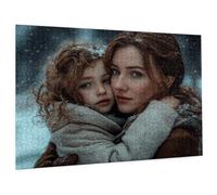 Puzzle Personnalisé Puzzle Personnalisé Photo avec Photo Texte, Jigsaw sur Mesure pour la Famille, Jigsaw sur Mesure pour la Famille, Cadeau Anniversaire & Noël, Personnalisez Cadeau Femme Homme C-755