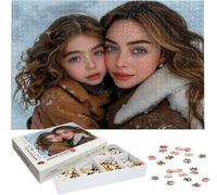 Puzzle Personnalisé Puzzle Personnalisé Photo avec Photo Texte, Jigsaw sur Mesure pour la Famille, Jigsaw sur Mesure pour la Famille, Cadeau Anniversaire & Noël, Personnalisez Cadeau Femme Homme h-782