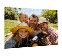 Puzzle Personnalisé Puzzle Personnalisé Photo avec Photo Texte, Jigsaw sur Mesure pour la Famille, Jigsaw sur Mesure pour la Famille, Cadeau Anniversaire & Noël, Personnalisez Cadeau Femme Homme C-208