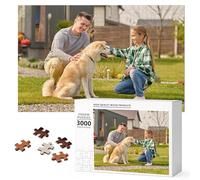 Puzzle Personnalisé Utilisez Vos Photos préférées pour Puzzle personnalisé Cadeau pour la Famille, Le Mariage, la Remise des diplômes, l'animal de Compagnie (3000 Pcs)
