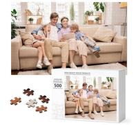 Puzzle Personnalisé Utilisez Vos Photos préférées pour Puzzle personnalisé Cadeau pour la Famille, Le Mariage, la Remise des diplômes, l'animal de Compagnie (500 Pcs)