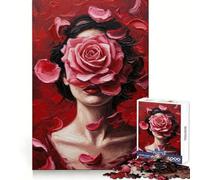 Puzzle Pétales de Passion 1000 Pièces pour Adolescents Jeu de Logique et de Train Décoration Murale Légère et Découpe Lisse (38x52cm)