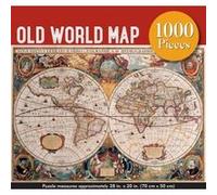 Puzzle Peter Pauper Carte ancienne du monde 1000 pièces 50 x 70 cm Multicolore