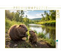 Puzzle · Petit-déjeuner chez la Famille Biber | 1000 pièces · Format assemblé 64 × 48 cm · CALVENDO Puzzle