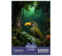 Puzzle Petit-Duc des Montagnes 1000 Pièces pour Adultes Et Enfants, Défiant Et Stimulant, Puzzles Forêt Tropicale Humide, Décoration Intérieure, Cadeau Famille 38x26cm/1000pcs