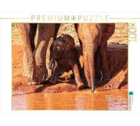 Puzzle · Petit éléphant: récréation et curiosité. Kenya | Curiosité · 1000 pièces · Format assemblé 64 × 48 cm · CALVENDO Puzzle