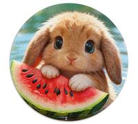 Puzzle Petit Lapin 1000 Pièces pour Adultes Et Enfants, Jeu-éduChatif, Puzzles Pastèque, Home Decor, Cadeau Enfant 1000pcs (67.5x67.5cm)