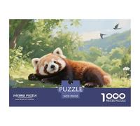Puzzle Petit Panda Composé De 1000 Pièces pour Adultes,Scène de forêt Un Jeu De Dexérité Très Difficile Puzzle Jeu Éducatif l'art De La Décoration Moderne 70x50cm/1000pcs