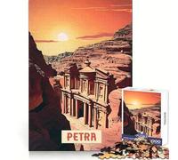 Puzzle Petra 1000 pièces pour Adolescents,entraînement Intelligent,évasion paisible,découpe Impeccable,Cadeau mémorable (38x52cm)