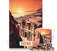 Puzzle Petra 1000 pièces pour Adolescents,Exercice Mental,détente et Divertissement, pour Les fêtes (38x26cm)