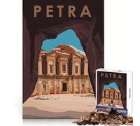 Puzzle Petra Jordan Design Poster pour Adultes, 1000 pièces, Jeu de logique Transparente, Loisirs, découpe Parfaite, Cadeau créatif (50x75cm)
