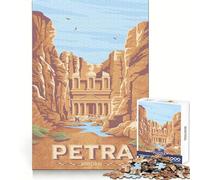 Puzzle Petra Jordanie Motif Voyage 1000 pièces Stimule l'esprit Détente Facile Ajustement Parfait Cadeau Symbolique (38x26cm)