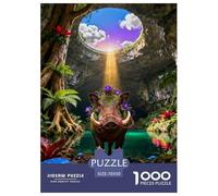 Puzzle Phacochère 1000 Pièces pour Adultes Et Enfants, Plaisir Partagé en Famille, Jeu Éducatif, Puzzle Gouffre Arbre Géant, DéCoration, Cadeau Adulte 70x50cm/1000pcs