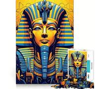 Puzzle Pharaon Ramsès II pour Adolescents 1000 pièces Wise Think Toy Leisure Fun Clear Cut Décoration Murale (38x26cm)