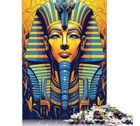 Puzzle Pharaon Ramsès II pour Adultes et Adolescents 1000 pièces Puzzle en Bois Puzzle éducatif 1000 pièces (75 x 50 cm)