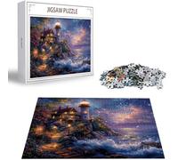 Puzzle Phare 2000 Pièces Adultes, Puzzle 2000 Pièces pour Adultes et Enfants à Partir de 14 Ans, Aurore Puzzles Bois de Qualité Supérieure avec Une Boîte d'emballage Exquise, Cadeau Femme/Homme B-3614