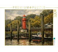 Puzzle · Phare du Port-musée d'Oevelgönne - Anciennement Pagensand-Sud | Un moment maritime entre vie portuaire et histoire · 1000 pièces · Format assemblé 64 × 48 cm · CALVENDO Puzzle