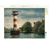 Puzzle · Phare/Feu inférieur de Stadersand | Un moment de lucidité au bord de l'Elbe · 1000 pièces · Format assemblé 64 × 48 cm · CALVENDO Puzzle
