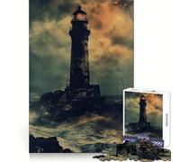 Puzzle Phare Patiné pour Adolescents 1000 Pièces Détente et Concentration Idéal pour se détendre Cadeau Parfait (38x52cm)