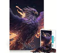 Puzzle Phénix de Feu Violet pour Adultes, 1000 pièces, renforce Les Liens familiaux, Bords Nets, Cadeau d'anniversaire (50x75cm)