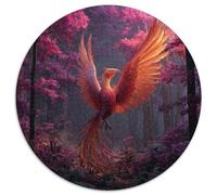 Puzzle Phénix in The Magic Forest pour Adultes,1000pcs (67.5x67.5cm),Jeu ÉduChatif,décoration De La Maison,