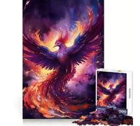 Puzzle Phénix Mystique 1000 Pièces Adultes Jeu de Réflexion pour Partager Un Moment de Lien Découpe Soigneuse Surprise d'anniversaire (38x52cm)