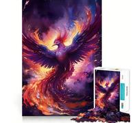Puzzle Phénix Mystique 1000 Pièces Adultes Jeu de Réflexion pour Partager Un Moment de Lien Découpe Soigneuse Surprise d'anniversaire (38x52cm)