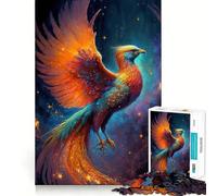 Puzzle Phénix Mystique pour Adolescents 1000 Pièces Développement de la Mémoire Design Calme et Relaxant Cadeau Classique (38x26cm)