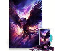 Puzzle Phénix Mystique pour Adolescents, 1000 Pièces, Jeu de Réflexion Anti-Stress, Découpe Premium, Cadeau Exceptionnel (50x75cm)