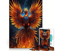 Puzzle Phénix Mystique pour Adultes 1000 Pièces Jeu de Logique et de Détente Bords Lisse Cadeau Spécial (38x26cm)