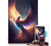 Puzzle Phénix Mystique pour Adultes 1000 Pièces Jeu de logique et de Stimulation Cognitive Soulagement de l'anxiété Découpe précise Cadeau élégant (50x75cm)