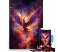 Puzzle Phénix Mystique pour Adultes 1000 Pièces Jeu de Réflexion Attrait Ludique Design Design Assemblage Cadeau Joli (38x26cm)