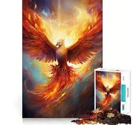 Puzzle Phénix Mystique pour Adultes 1000 Pièces Jeu Intellectuel Divertissement Apaisant Découpe Précise Liste de Souhaits du Père Noël (38x26cm)