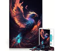 Puzzle Phénix Oiseau 1000 Pièces pour Adultes Stimulation Cérébrale et Anti-Stress Décoration Murale aux Bords Précis (50x75cm)